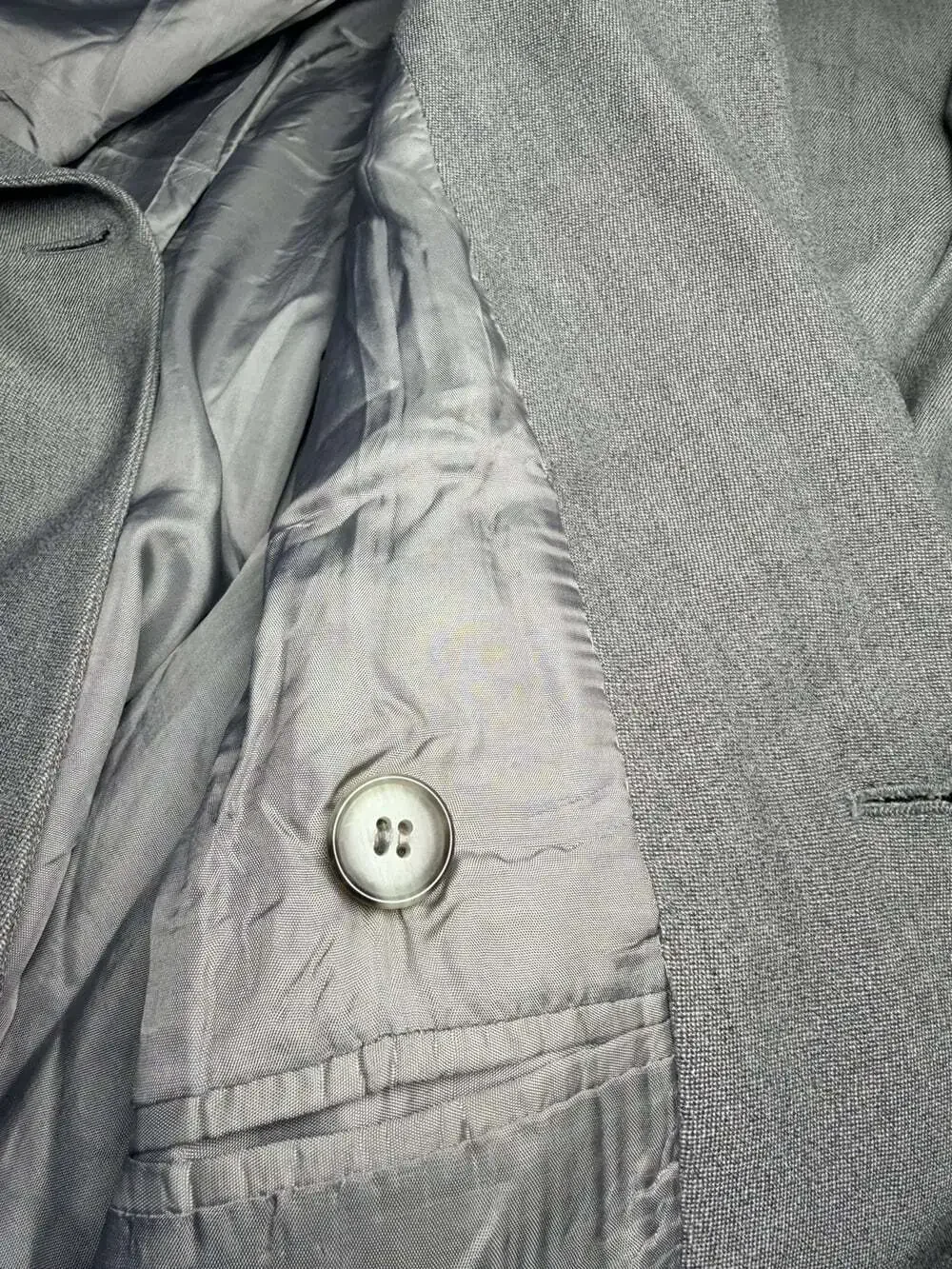 Vintage 90’s Moda Italia by Andarmani Men’s 42R Gray 100% Wool Blazer Made Italy